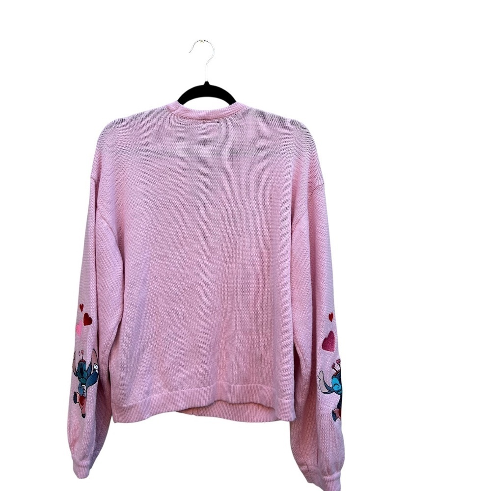 Her Universe Disney Lilo & Stitch Lovebug Girls Skimmer Cardigan Size Large Pink - Picture 2 of 10